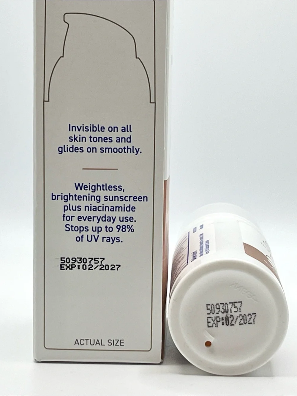 NEW Coppertone Every Tone Invisible Finish Face Sunscreen SPF 60+ Brightening
